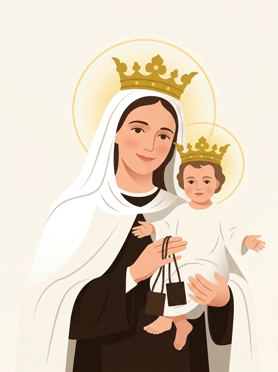 Virgen del Carmen con el Niño Jesús